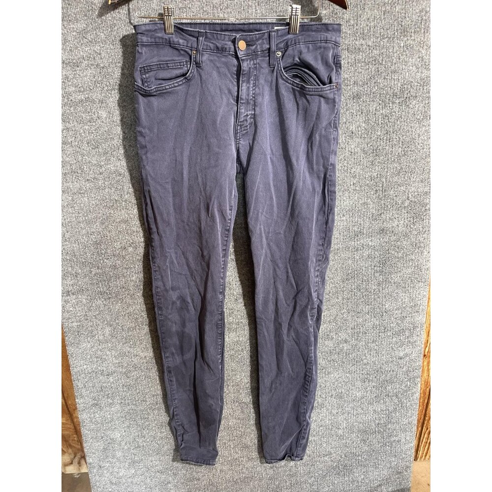 Aviator Pants Mens 33x32 Blue Slim Fit Chino Stretch Denim Made USA 5 Pocket